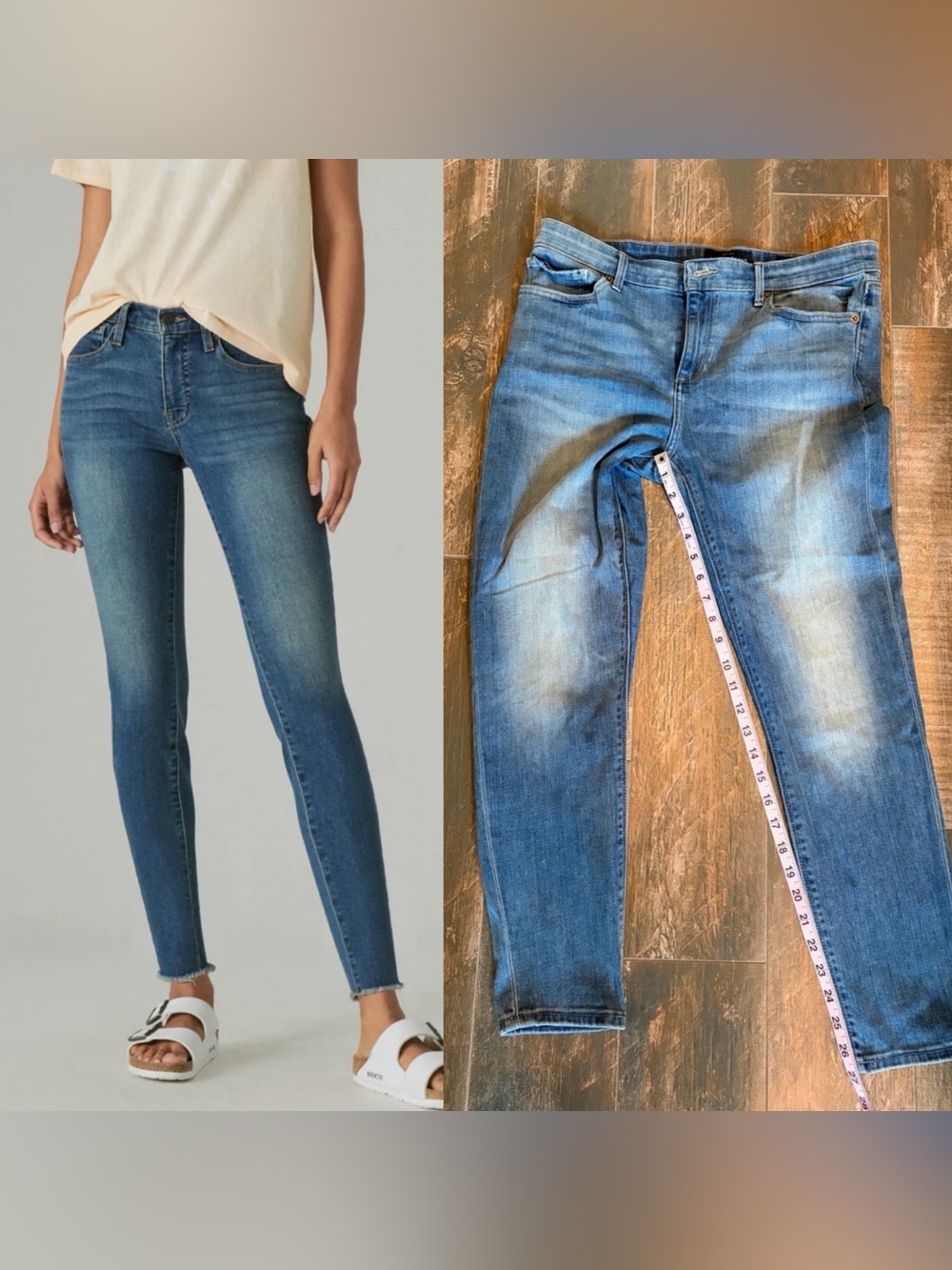 Lucky “Ava” Blue Washed Denim Jeans